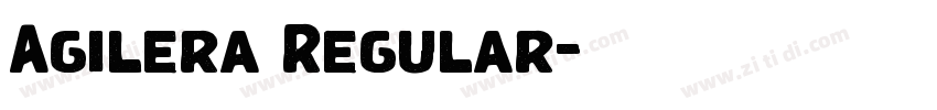 Agilera Regular字体转换